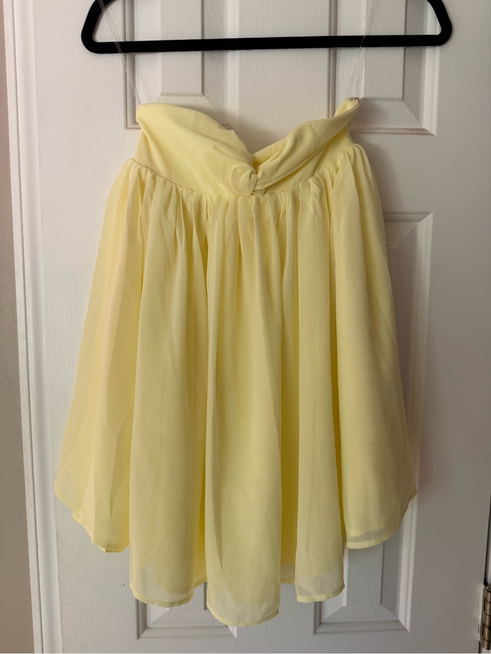 Peppermayo Lemon Chiffon Strapless Mini Dress - Picture 2 of 6